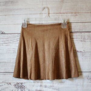 Abbeline Sued Brown women's mini skirt